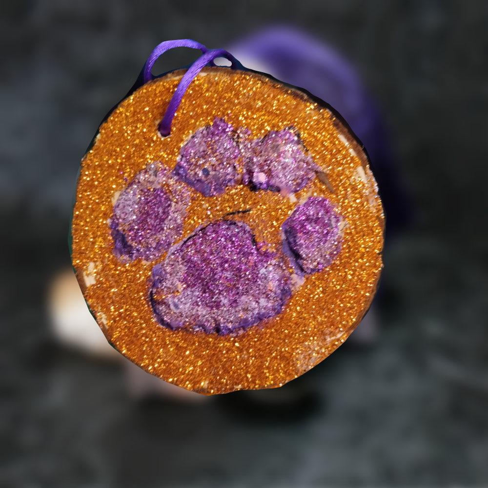 Clemson 'C' Paw, Dimensional Wall Hanging, Ornament
