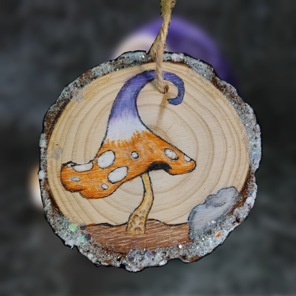Colorful Mushroom Wall Art Ornament