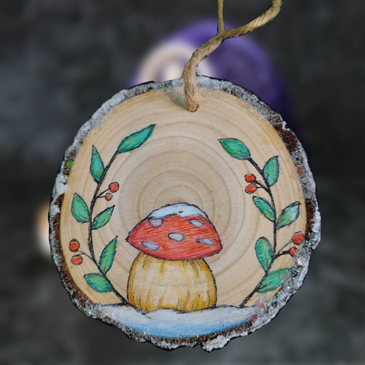 Colorful Mushroom Wall Art Ornament